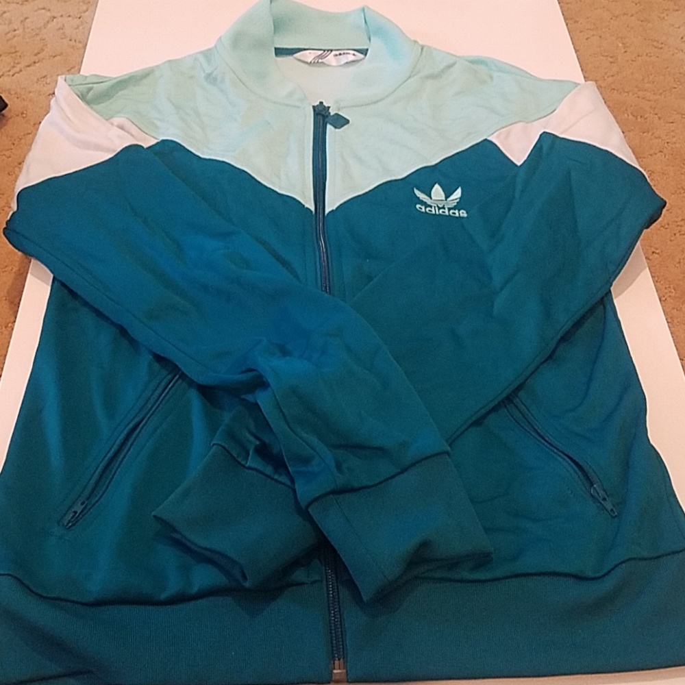 Adidas Originals Track Jacket 2 shades of green - Picture 3 of 3
